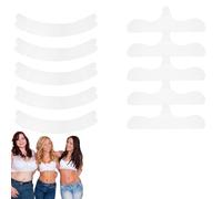 10PCS Cotton Under Bra Liners & Tummy Liners,Under Breast Sweat Pads,Soft And Breathable Under Bra Sweat Liner,Reusable Breast Pads,Moisture Absorbent,Comfortable Fit For Daily Wear & Sports White