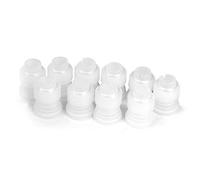 10Pcs Coupler Adaptor Icing Piping Nozzle Bag Cake Flower Pastry Decoration Tool Small Size Creative and Exquisite Workmanship Professional Process