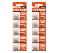 10pcs CR1225 Coin Cell Batteries 3V Replacement KCR1225/ BR1225/ KL1225 for MP3 Players Digital Cameras and Pet Collars Lithium Cell Battery