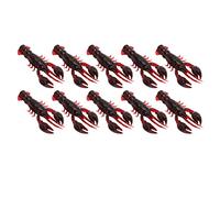 10pcs Crawfish Soft Lure Fishing Lure Crawdad Bait PVC Shrimp Artificial Soft Lure Baits for Bass Fishing Crayfish Baits Swimbait (A pack of ten)