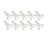 10pcs Crawfish Soft Lure Fishing Lure Crawdad Bait PVC Shrimp Artificial Soft Lure Baits for Bass Fishing Crayfish Baits Swimbait (A pack of ten)