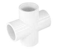 10Pcs Cross 4 Way Inner Diameter 20mm PVC Fitting Build Heavy Duty Greenhouse Frame Furniture Connectors