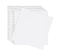 10Pcs Cross Stitch Fabric 25cm Squares Embroidery Fabric White Pre-Cut Natural Material for Sewing Classic Aida Cloth for Embroidery Craft DIY Garment Craft Needlework Cross Stitch Accessories
