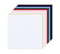 10Pcs Cross Stitch Fabric,Assorted Color Embroidery Fabric,14 Count Cross-Stitch Fabric,Reserve Stitching Square Cloth Sheets for Embroidery,DIY Cross Stitch-Cloth,15x15cm