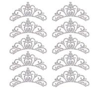 10PCS Crown Patch Princess Cloth Applique Kids Patch Embroidered Iron On Sew On King Queen Dress Backpacks Hat Bag