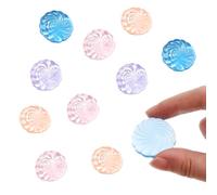 10Pcs Crystal Bun Squeeze Toys 3.2cm/1.26in Soft TPR Squishy Fidget Cubes for Stress Relief Focus Sensory Play Non-Toxic Calming Toy for Adults Teens Office Home