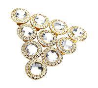 10Pcs Crystal Drawer Pulls 30Mm Stone Drawer Pulls Decorative Furniture Knobs for European Fashion Furniture Hardware Replacement Crystal