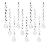 10PCS Crystal Garland Strands, Acrylic Hanging Crystals Maple Leaf Crystal Chandelier Prism Hanging Crystals Beads for Lamp Decoration Jewelry Making