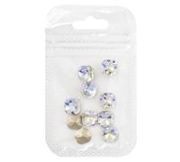 10pcs Crystal Stones with Pointed Backs 3D Rhinestones Nails Art for Enthusiasts