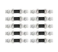 10PCS Current Measuring Shunt Resistor, DC Ammeter Shunt, 75mV 120% Overload Manganese Copper Alloy Shunt for Power Generation System with One Piece Welded Design (150A)