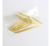 10pcs Cute Doll Hangers Rack Metal Mini Hanger For Dolls Accessories, Mini Hanger DIY Toy Decorations(Gold-65mm)