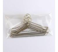 10pcs Cute Doll Hangers Rack Metal Mini Hanger For Dolls Accessories, Mini Hanger DIY Toy Decorations(Silver-120mm)