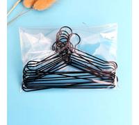 10pcs Cute Doll Hangers Rack Metal Mini Hanger For Dolls Accessories, Mini Hanger DIY Toy Decorations(Black-120mm)