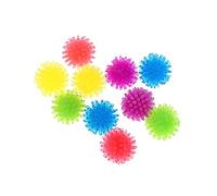 10pcs Cute Funny Cat Toys Stretch Plush Ball Cat Toy Ball Creative Colorful Interactive Cat Soft Spiky Chew Toy