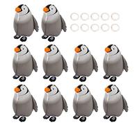 10Pcs Cute Penguins Balloons for Kids, Walking Penguin Balloons Cute Funny Air Foil Animal Party Decorations for Theme Birthday Party Wedding Baby Shower Supplies