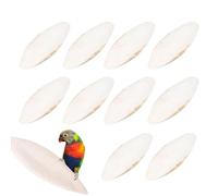 10Pcs Cuttlefish Bone For Tortoise, Snails, Budgies, Birds, Reptiles, Chew Toys For Parrots, Pet Supplies Teeth Grinding, Natural Calcium And Mineral Supply, Easy To Absorb, Promote Health, 9-12cm