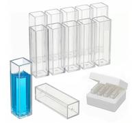 10PCS Cuvette Standard Cuvette Disposable Cuvette Plastic Cuvette Reliable Accurate Professional Transparent for Spectrophotometers