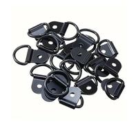 10Pcs D Rings Tie Down Anchors Ring Pull Hook Stainless Steel Lashing Load Fit For Car Boat Cargo Trailer Vehicles RV Van(4.5mm 10PCS)