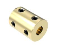 10pcs D16L22 5/6/7/8/10mm Brass Shaft Motor Rigid Couplings RC Airplane Motor Coupler Rigid Connector 3D Printer Accessorie(A 8mm to 10mm)