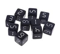 10pcs D6 Six Sided Dices Number Square For Party Night Club Board Game Role Playing Toy Game Bulk