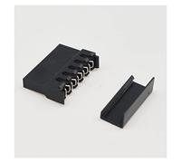 10Pcs dark IDE HDD Sata Power Male Female Connector With Copper Terminal Metal Pin Compatible With Hard Disk(SATA With 90 Cap)