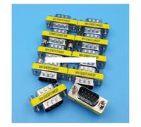 10Pcs DB9 9Pin Male To Male Gender Changer Adapter RS232 Serial Connector CZAOINCU