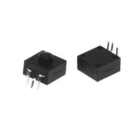 10PCS DC 30V 1A 3Pin Black Push Button Switch For Torch 3P Curved 2 On 1 Off Flashlight Switchs