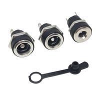 10Pcs DC022B 5.5 x 2.1mm DC Power Jack 2 Terminal 2 Pin 3.5 * 1.3mm 5.5 * 2.1mm 5.5 * 2.5mm Supply Socket Connector Female(1Pcs 5.5x2.5mm)