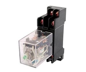10pcs DC12V Coil 8 Screw Terminal Electromagnetic Power Relay 10A w Socket
