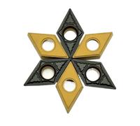 10pcs DCMT070204 DCMT11T304 DCMT11T308 Pm42255 Lathe Metal Turning Carbide Tool Internal Milling Cutter(DCMT070204 PM 4225)