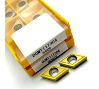 10PCS DCMT11T304 DCMT11T308 Precision Boring Tool Set with Tungsten Carbide Tips for Small Diameter Internal Turning Operations(DCMT11T304 UE6020)