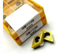 10PCS DCMT11T304 DCMT11T308 Precision Boring Tool Set with Tungsten Carbide Tips for Small Diameter Internal Turning Operations(DCMT11T308 UE6020)