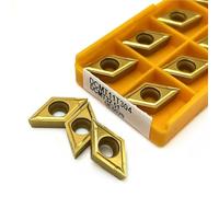 10pcs DCMT11T304 DCMT11T308 VP15TF US735 UE6020 CNC Carbide Turning Inserts Internal Turning Tools Lathe Replacement Inserts(DCMT11T304 UE6020)