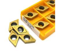10pcs DCMT11T304 DCMT11T308 VP15TF US735 UE6020 CNC Carbide Turning Inserts Internal Turning Tools Lathe Replacement Inserts(DCMT11T308 UE6020)
