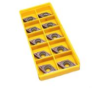 10pcs DCMT11T308 MP VP15TF Carbide Turning Insert for High Feed Rate Turning on Modern CNC Lathe Systems