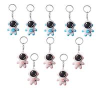 10pcs Decorative Astronaut Keyings Backpack Adorn Adorable Key Ring Key Chain