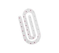 10Pcs Decorative Bookmarks Clip Oversized Acrylic Paperclip Book Page Marker for Documents Notes Cards Notebook Transparent Acrylic