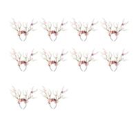 10Pcs Deer Deer Flower Crowns Headbands Tree Branches Antlers Headpiece Cosplay Headdress Hair Accessories for Women