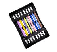 10Pcs Dental Resin Composite Filling Instruments Kit Silicone Handle Dentistry Tooth Filling Restoration Dentistry Tools(Black with Box)