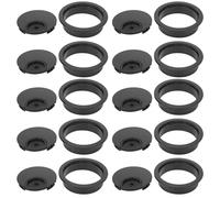 10PCS Desk Grommet, 58mm Desk Cable Grommet Bright Black Wire Hole Port Organizer Plastic Cable Hole Cover for Office Home
