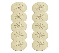 10PCS Desk Wire Hole Covers for Cable Hole Protection and Organization, Decorative Table Covers to Improve the Look of Office or Home Workspaces (Yellow)