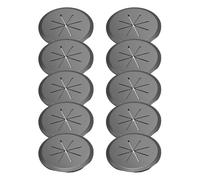 10PCS Desk Wire Hole Covers for Cable Hole Protection and Organization, Decorative Table Covers to Improve the Look of Office or Home Workspaces (Grey)