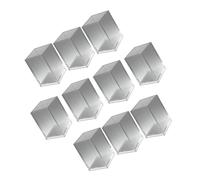 10Pcs Desktop Pen Organiser Stackable Acrylic Container for Makeup Brushes Cosmetic Use Clear Acrylic Stackable Pen Cup Multipurpose Desktop Organiser