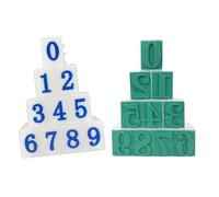 10Pcs Detachable Number Stamp Detachable Digital Stamp 0-9 Number Craft for Scrapbooking Teaching and Art Craft Teacher