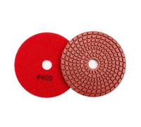 10pcs Dia 4"/100mm Grit 400 Flexible Wet Polishing Pad Resin Bond Sanding Disc Stone Marble Granite Ceramic