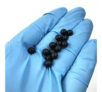 10PCS Diameter 6mm 8mm 9.5mm 10mm 10.7mm NBR rubber ball nitrile rubber sealing rubber ball rubber NBR ball have small mold line-10PCS diameter6.35mm,Black NBR ball