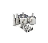 10Pcs Diamond Coated Drill Bits 3-50mm Hole Saw Cutter Set for Glass Marble Granite