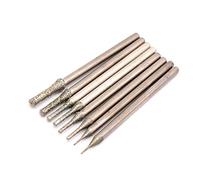 10PCS Diamond Coated Hole Saw Drill Bits for Glass Ceramic Tile Marble Rock Porcelain (0.4mm)