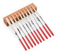 10PCS Diamond Needle File Set, Mini Precision Files for Metal & Crafts | Diamond-coated steel files with assorted shapes for jewelry, ceramics, wood, glass, hobby work and detailed finishing.