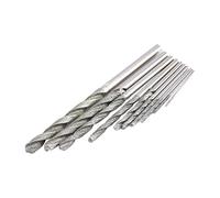 10Pcs Diamond Tipped Twist Drill Bit Set, Gem Jobber Bits with Round Shank for Rotary Tools, Wood Glass Tile Stone Cutting 0.8-4.0mm